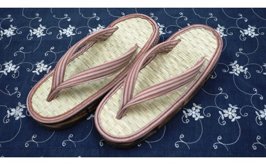 呉服屋さんの七島イ焼桐下駄（レギュラータイプ）・通