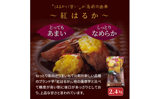 長期熟成！極甘しっとり焼いも/紅はるか2.4kg_1783R
