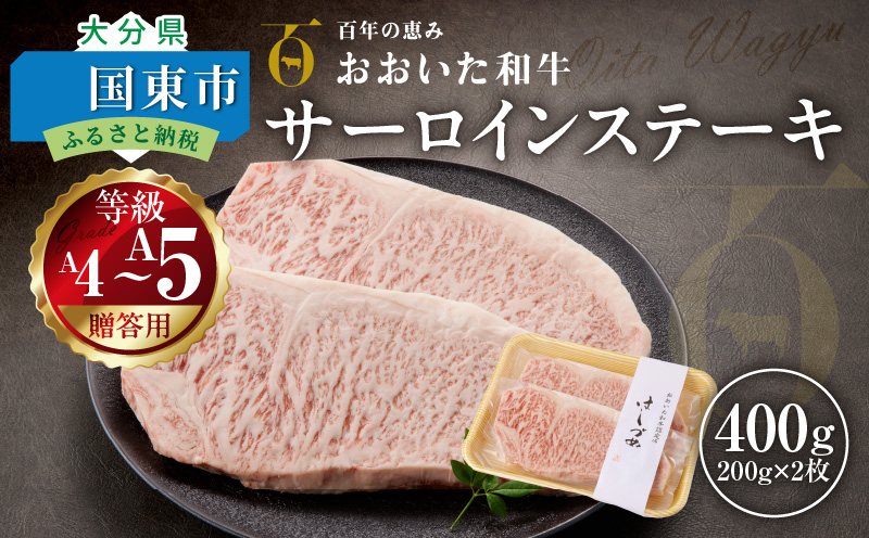 【贈答用】A4〜A5等級おおいた和牛サーロインステーキ400g（200g×2枚）_2421R