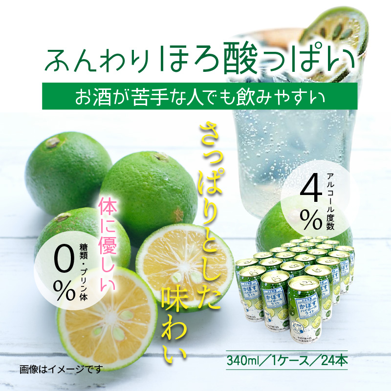 無糖ですっきりリニューアル！かぼすハイボールライト（1ケース/24本）_1683Ｒ