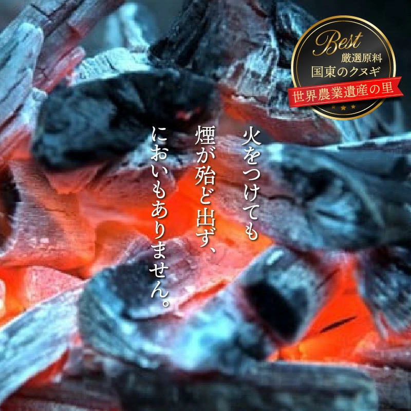 煙がなく匂わない！ こだわり炭職人の国東木炭 10kg（5kg×2箱） 少煙 匂いなし アウトドア バーベキュー 焼肉 野外 キャンプ 炭火_0510Z