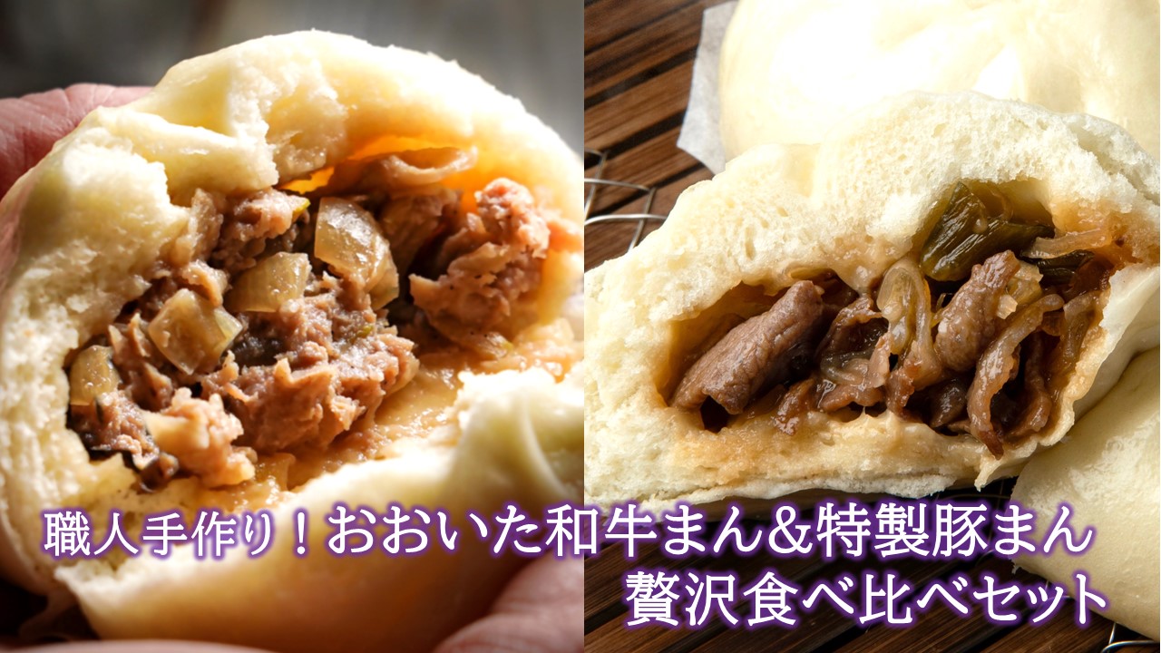 職人手作りの「おおいた和牛まん&特製豚まん 贅沢食べ比べセット」_2563R