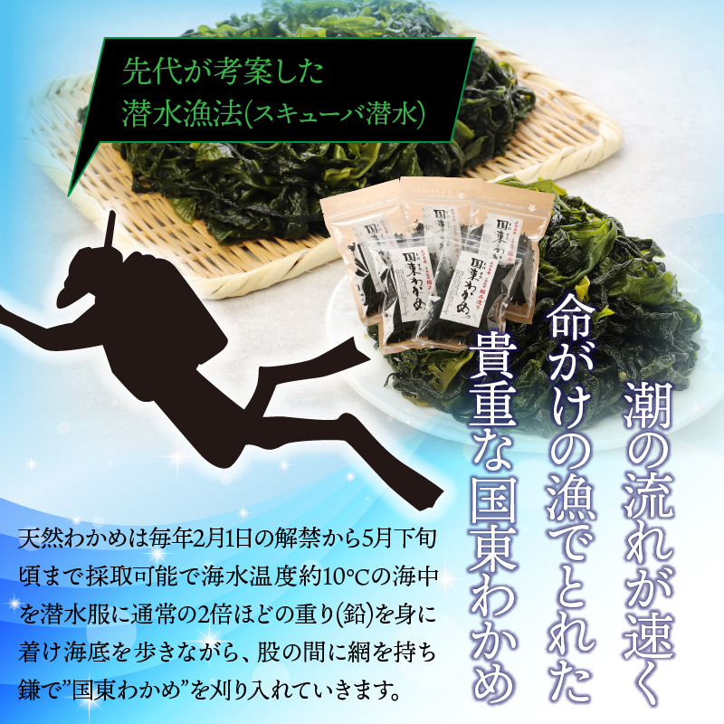 冷風乾燥が旨さの決め手！国東わかめ「乾燥カットわかめ」240g_0080N-3