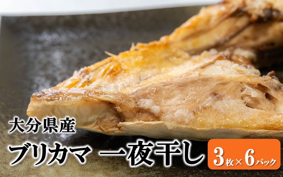 大分県産ブリカマ 一夜干し 3枚×6パック_2661R-3