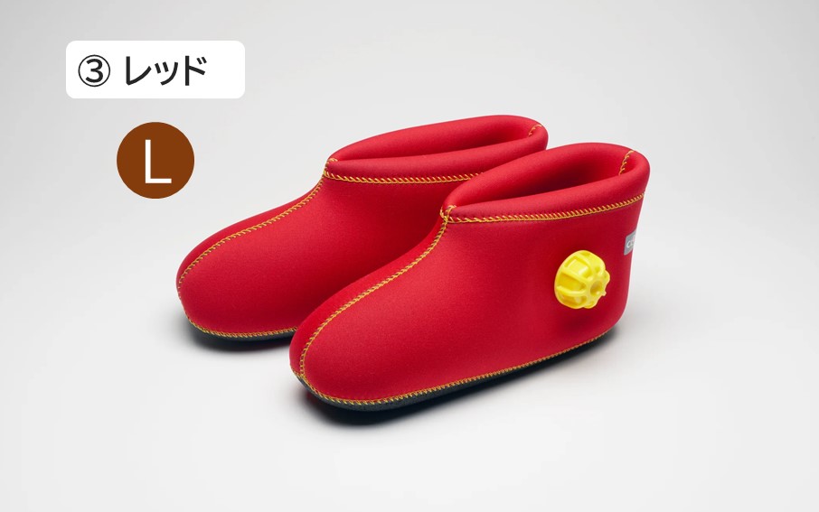 クロッツやわらか湯たんぽ/足用ショートタイプ（レッド/L）_2011Z-5