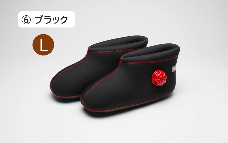 クロッツやわらか湯たんぽ/足用ショートタイプ（ブラック/L）_2011Z-6