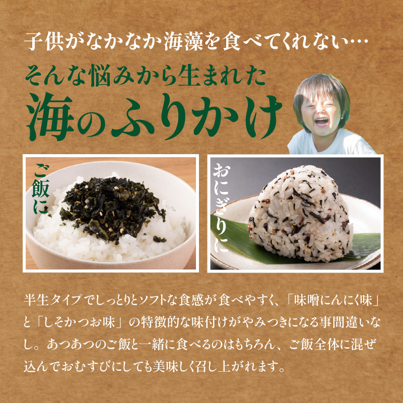 ごはんが進む！海のふりかけ 2袋（わかめ1・ひじき1） 半生 ソフトタイプ_2515R-2