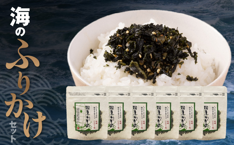 ごはんが進む！海のふりかけ 6袋（わかめのみ） 半生 ソフトタイプ_2515R-6