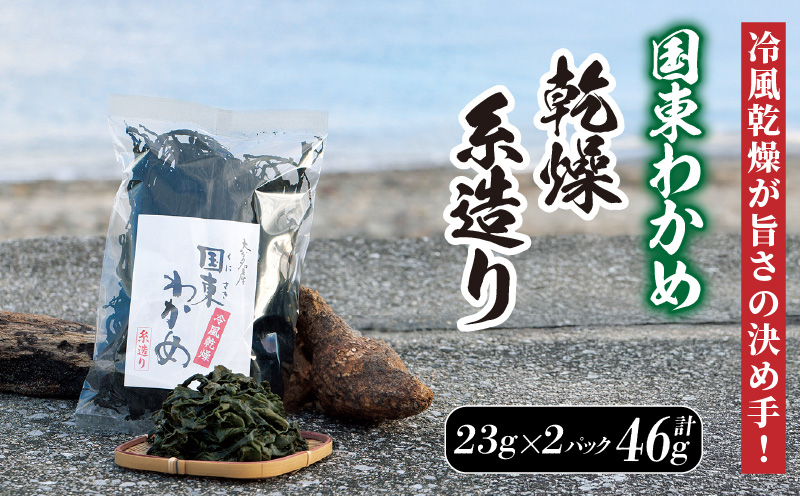 冷風乾燥が旨さの決め手！国東わかめ「乾燥糸造り」46g（23g×2袋）_0079N-1