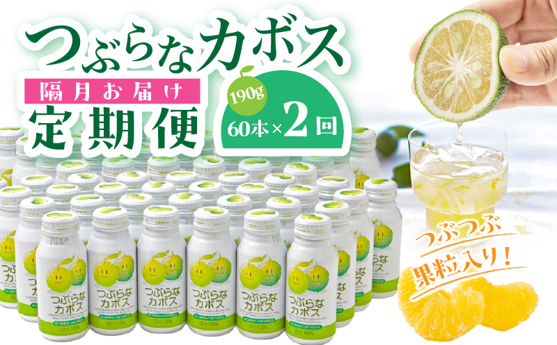 【隔月2ケース】つぶらなカボス　2回定期便_2727R-1