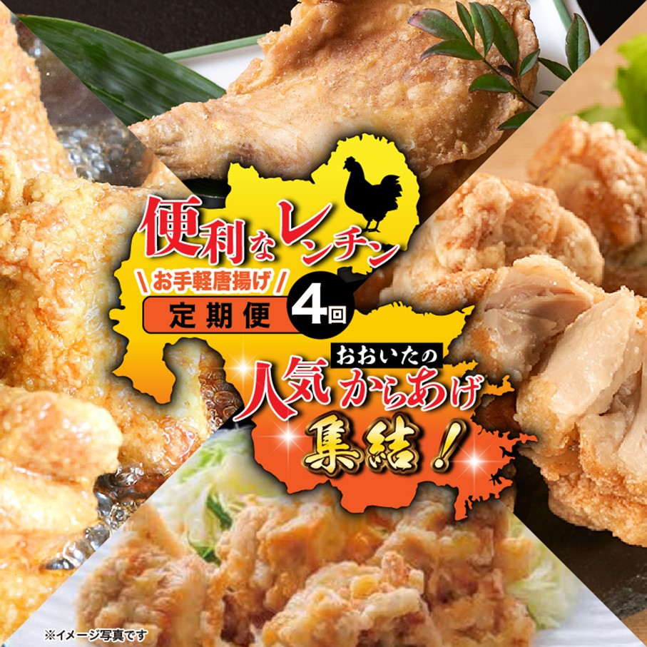 おおいたの人気からあげ集結！便利なレンチンお手軽唐揚げ定期便 全店舗（国東市-中津市-竹田市-津久見市）_2677R-11