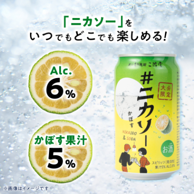 【大分限定】大分むぎ焼酎 二階堂 #ニカソー缶カボス 350ml×12本 AG59【1678248】