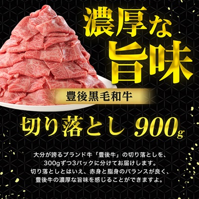 豊後牛 牛肉の切り落とし (900g) ギフトにもおすすめ!【配送不可地域：離島】【1108636】