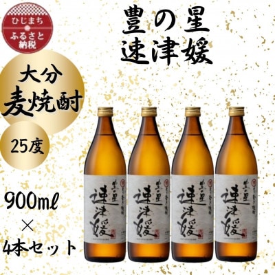 大分むぎ焼酎　二階堂速津媛25度(900ml)4本セット【1456766】