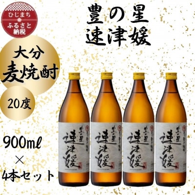 大分むぎ焼酎　二階堂速津媛20度(900ml)4本セット【1456951】