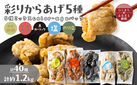 彩りからあげ　お好みミックスパック(5種類)　Bセット【配送不可地域：離島】【1649526】