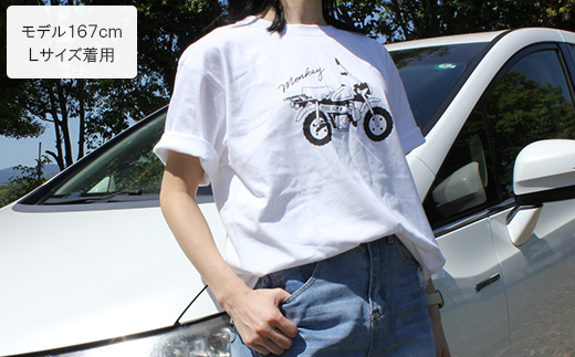 Monkey Tシャツ (ユニセックス)【Lサイズ　ホワイト】【1644777】
