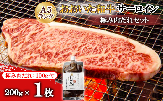 おおいた和牛サーロイン極み肉だれセット(A5ランク1枚)【配送不可地域：離島】【1590161】