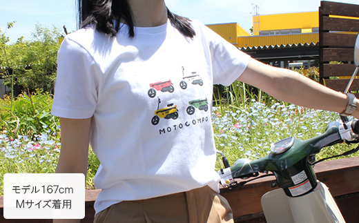 MOTOCOMPO Tシャツ (レディース)【Mサイズ　ホワイト】【1644730】