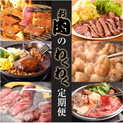 【毎月定期便】お肉のわくわく定期便(つけダレ、ステーキソース付き)全6回【配送不可地域：離島】【4058001】