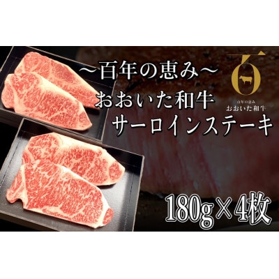 おおいた和牛 サーロインステーキ　計720g(180g×4枚)【配送不可地域：離島】【1701081】