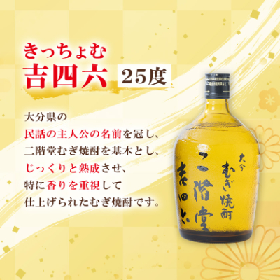 大分むぎ焼酎 二階堂 吉四六 瓶(720ml) 6本セット AG35【1240567】