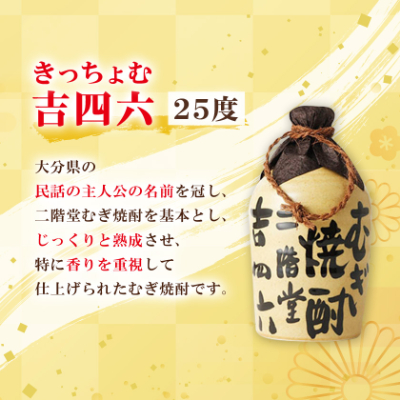 大分むぎ焼酎 二階堂 吉四六 つぼ (720ml) 6本セット AG34【1240566】