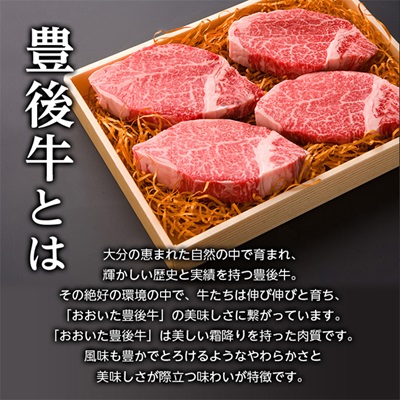 肉質4等級以上のお肉 豊後牛ヒレステーキ(130g×4枚)【配送不可地域：離島】【1091151】