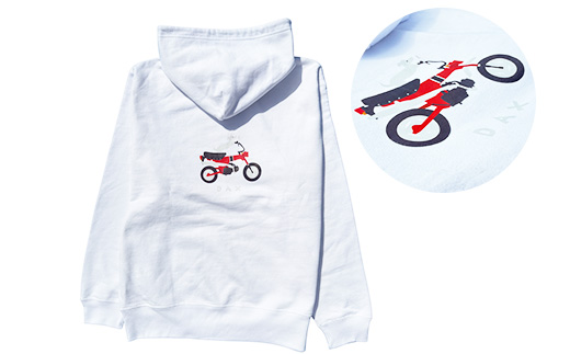 DAX プルオーバーパーカー(ユニセックス)【Mサイズ　ホワイト】【1644611】