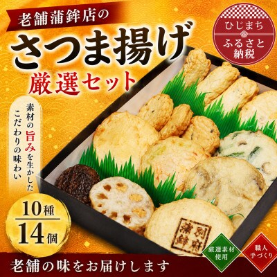 老舗蒲鉾店のさつま揚げ(天ぷら) 厳選セット 10種/14個入り【配送不可地域：離島】【1676359】