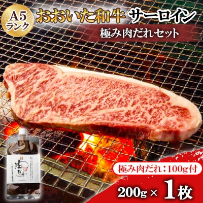 おおいた和牛サーロイン極み肉だれセット(A5ランク1枚)【配送不可地域：離島】【1590161】