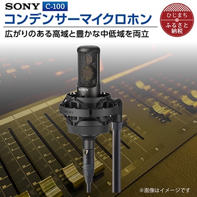 【ふるさと納税】コンデンサーマイクロホン SONY　C−100【1340462】ソニー マイク 高音質 配信 会議 テレワーク 録音 ゲーム 実況 youtube