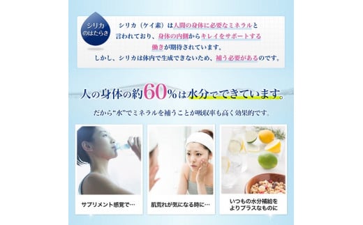 biora天然シリカ水 500ml×48本(2ケース) 天然シリカ水 シリカ ミネラルウォーター 軟水 500ml 48本 大分県 玖珠町 採水 天然水 72mg/リットル 添加物不使用 美容 健康 継続 毎日 ミネラル 美容飲料 九州