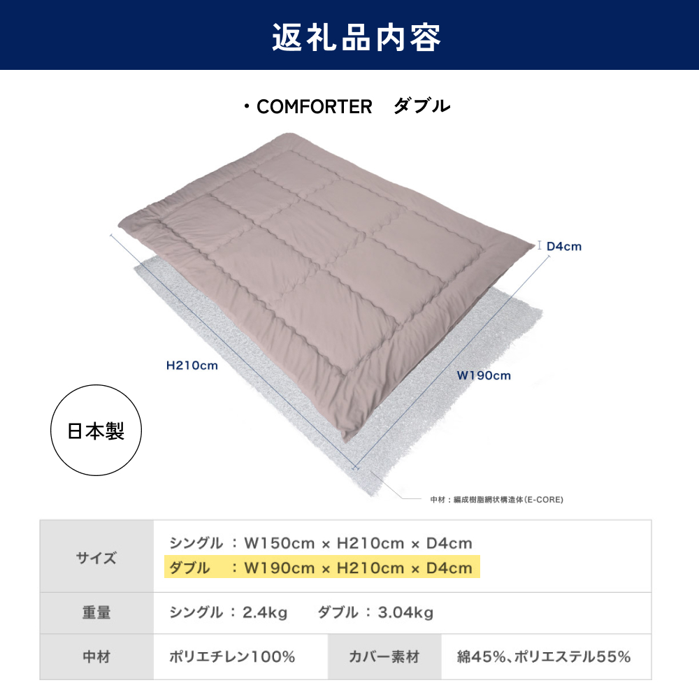 COMFORTER縲繝繝悶Ν
