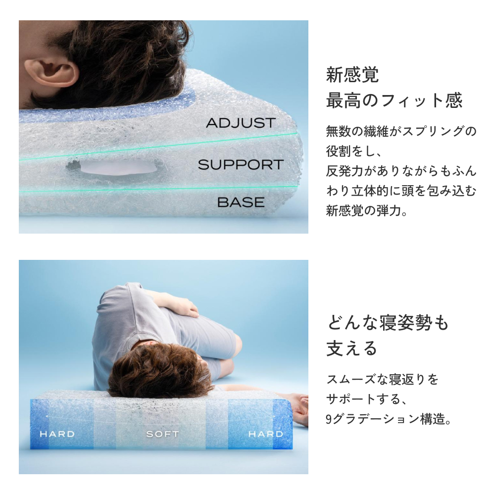 ブレインスリープ ピロー パーフェクトクール グレー  枕 まくら 肩こり 高反発 人気 ギフト 洗える