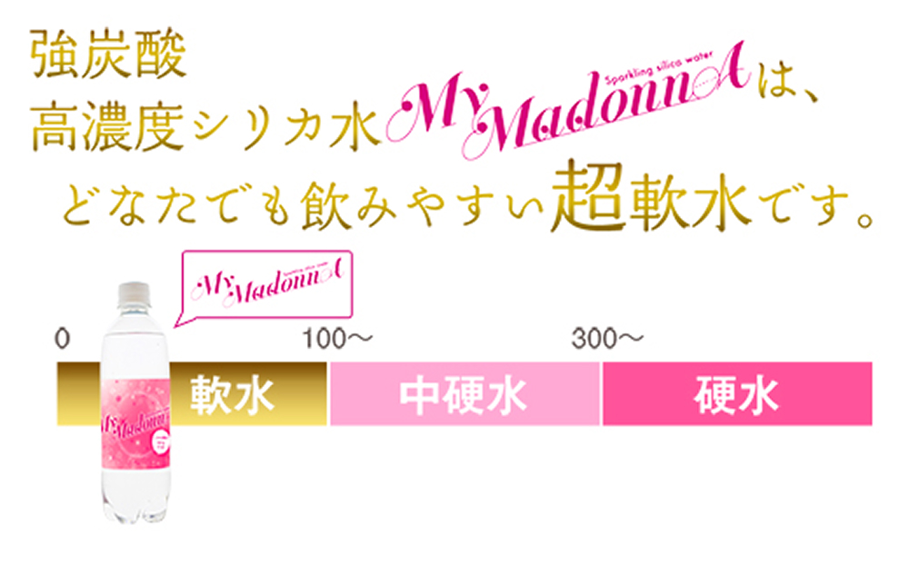 強炭酸シリカ水 MyMadonnA (マイマドンナ) 500ml × 40本 1ケース