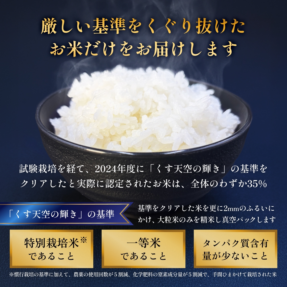 令和7年産 くす天空の輝き（ひとめぼれ） 4kg 白米 精米 令和7年産 大分県 特別栽培米 特Aランク 米 お米 コメ こめ つや もちもち 献上米 ひとめぼれ お取り寄せ 安全 食味ランキング 国産 ご飯 ごはん 衛星管理 宇宙米