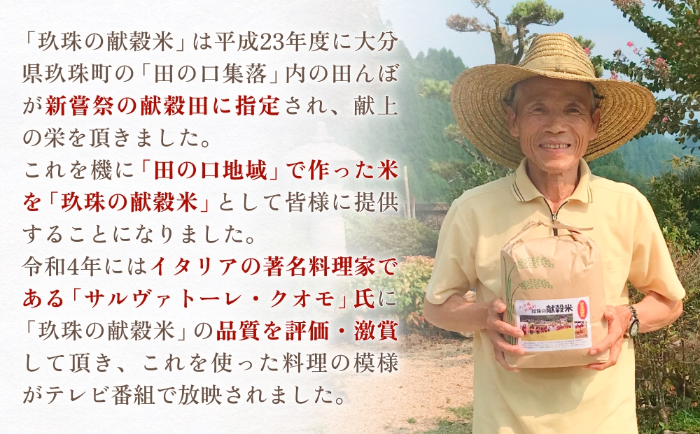 令和7年 玖珠の献穀米 3kg × 3回 定期便 米 ひとめぼれ 大分県 玖珠町 こめ お米 白米 予約