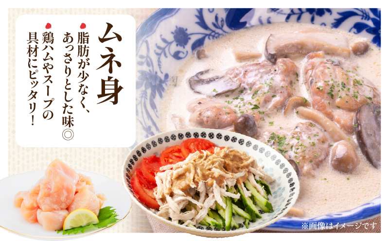 宮崎県産鶏モモ・ムネ切り身 合計4kg_M144-005