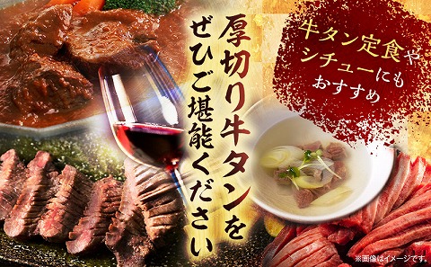 厚切り 牛タンスライス 塩味 合計1kg_M144-017