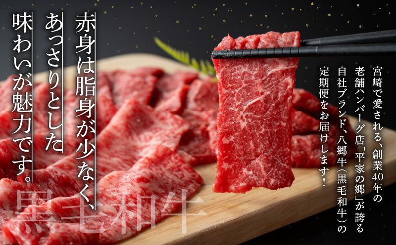 【全3回】宮崎県産黒毛和牛定期便(合計2.51kg)_M222-T013-3-2