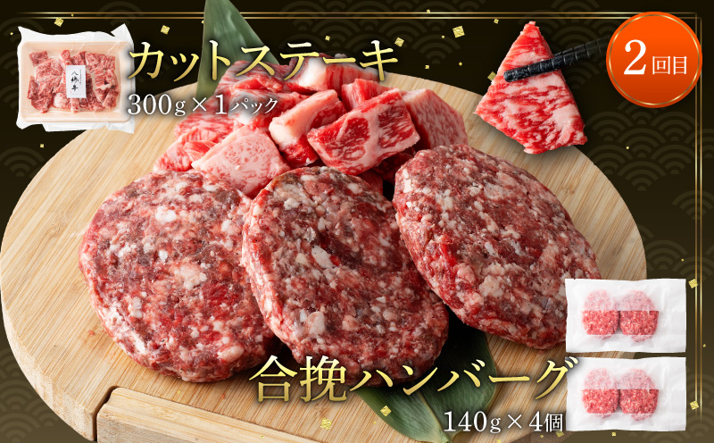 【全3回】宮崎県産黒毛和牛定期便(合計2.51kg)_M222-T013-3-2