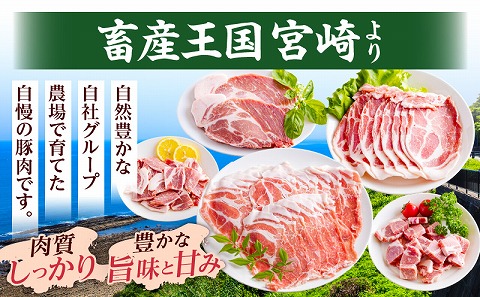 宮崎県産豚肉肩ロース小分けセット1.5kg_M277-005