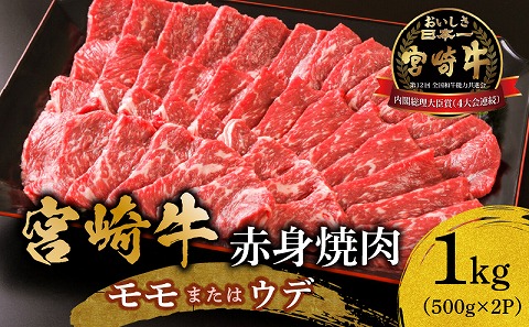 宮崎牛赤身焼肉1kg_M299-003