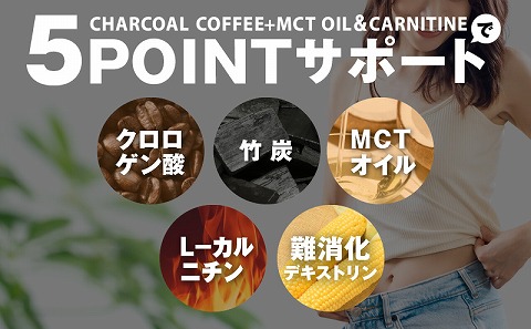 チャコールコーヒー+MCTオイル＆カルニチン/CBD　3袋セット_M330-001