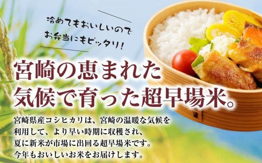 《2ヶ月に1回発送》定期便 宮崎産コシヒカリ10kg(5kg×2袋) ×3回 計30kg お届け月が選べます_M181-T008-01