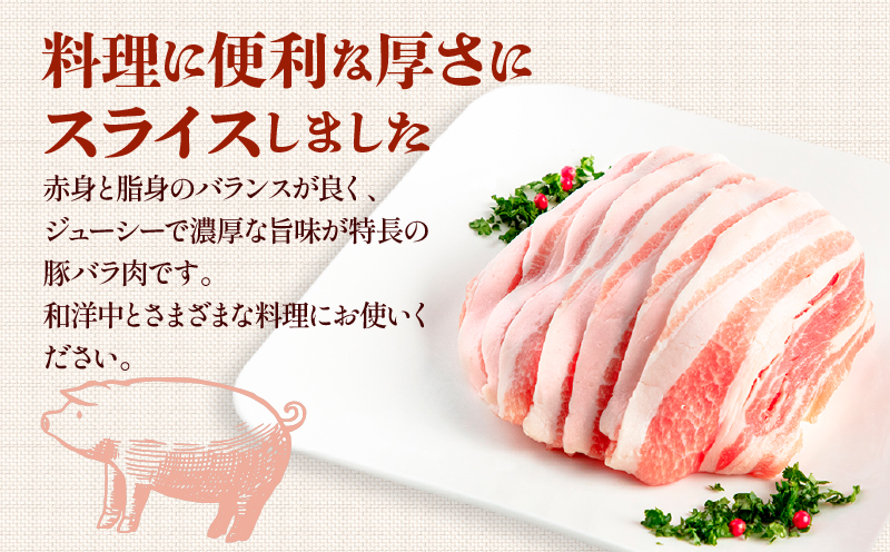 【最速便】宮崎県産 豚バラスライス(300g×6) 計1.8kg_M241-011-Z