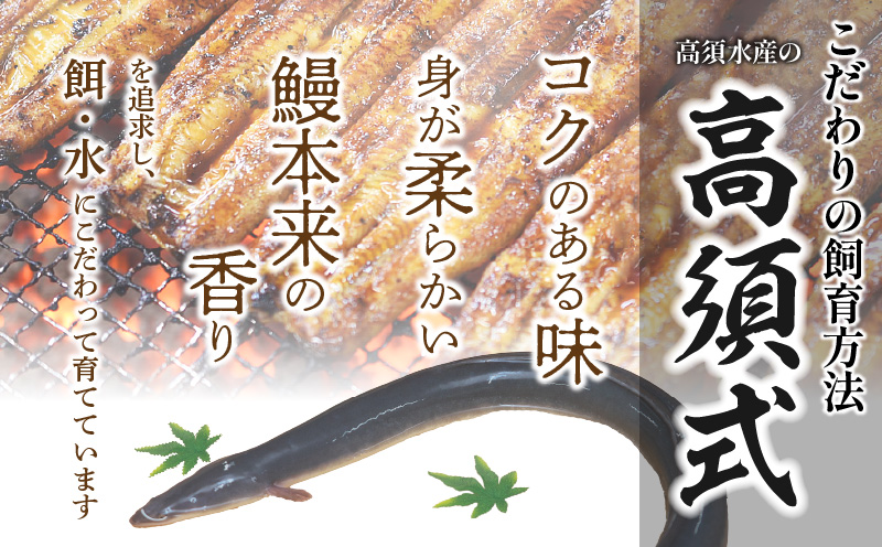 【宮崎県産】特大うなぎ備長炭手焼き蒲焼3尾(660g)_M159-011