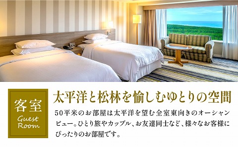 《2026年8月発券》【1泊お食事なし】ペア宿泊券　スタンダードツイン(50平方メートル)｜シーガイア｜_M029-048_aug