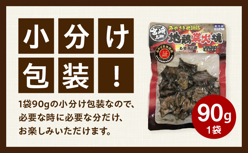 みやざき地頭鶏炭火焼(ゆずこしょう付) 地鶏 炭火焼 炭火焼き 鶏の炭火焼 じとっこ 地頭鶏 ゆずこしょう 柚子胡椒 名物 特産品 鶏肉 おつまみ_M009-001_01